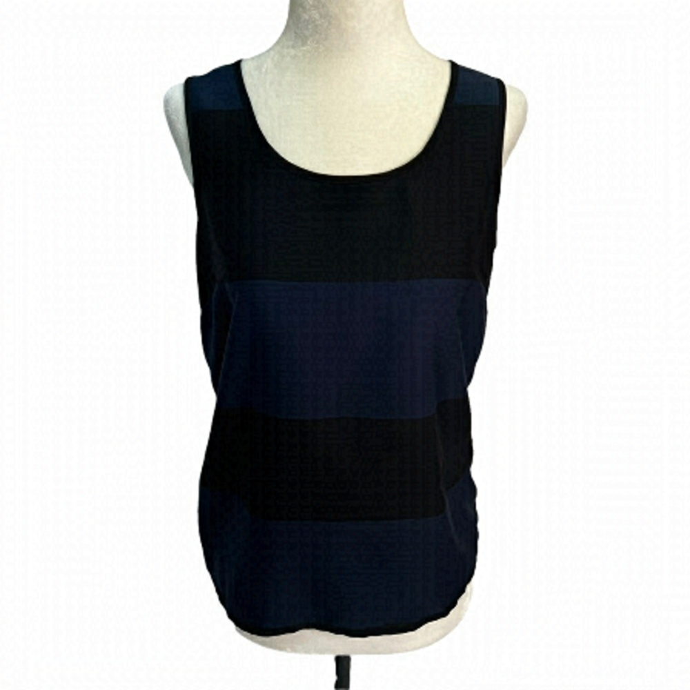vero Moda Black/Navy Giant Stripe Tank Top Size XS
